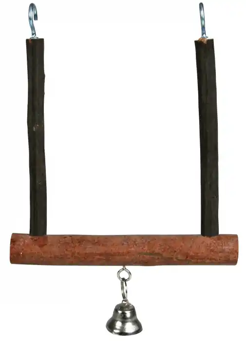 Chilipir Leagan Trapez Pentru Pasari, Lemn De Scoarta, 12X15 cm, 5831