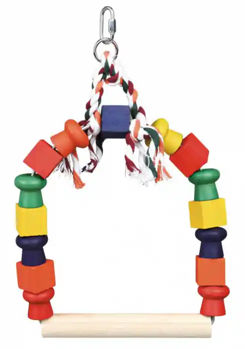 Ofertă exclusivă Leagan Arc Pentru Pasari, Lemn, 20x29 cm, 5829