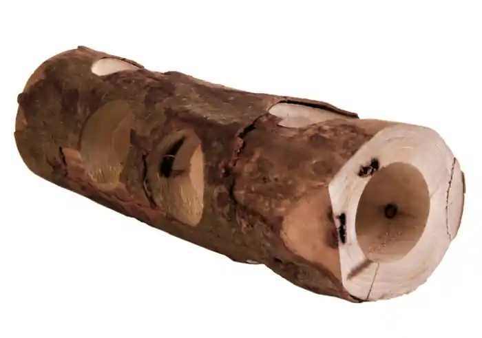 Tunel Tub Pentru Hamsteri, Lemn, 7-8 cmx30 cm, Maro, 6131 Cumpărături sigure