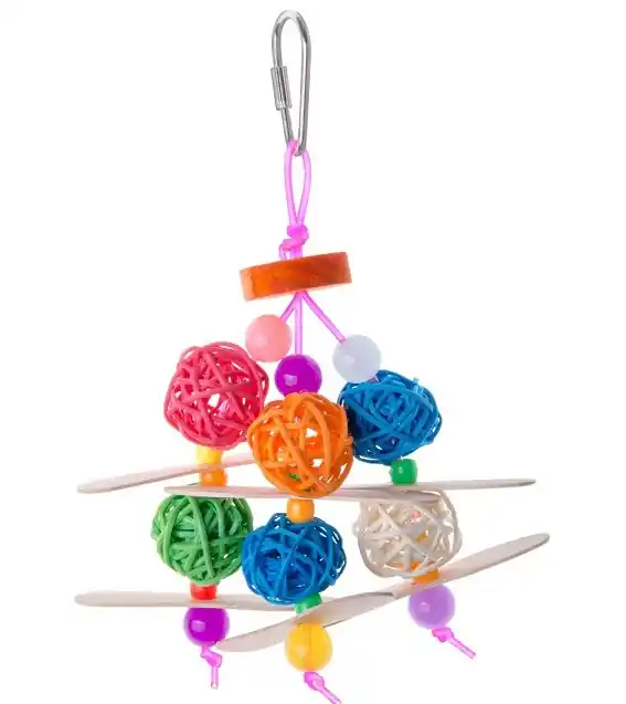 Cumpără online Jucarie mingi color pt pasari 15 cm