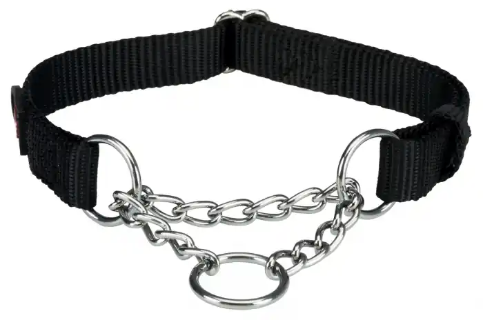 Zgarda Semistrangulanta, Premium, S-M 30-40 cm/15 mm, Negru, 202701 Livrare rapidă