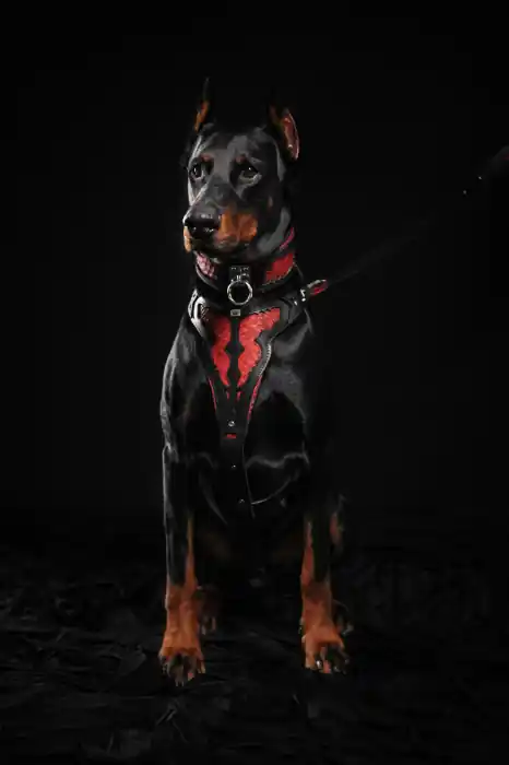 Zgarda Red Dragon, Piele Naturala, XL, Negru Preferatul clienților