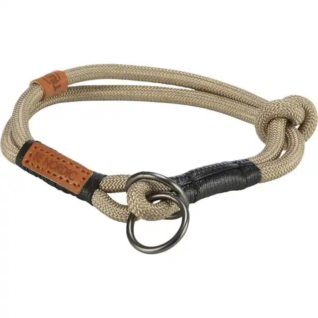 Cumpără online Zgarda Coarda Be Nordic, Semistrangulanta, L-XL 55 cm / 13 mm, Nisipiu/Negru, 17294