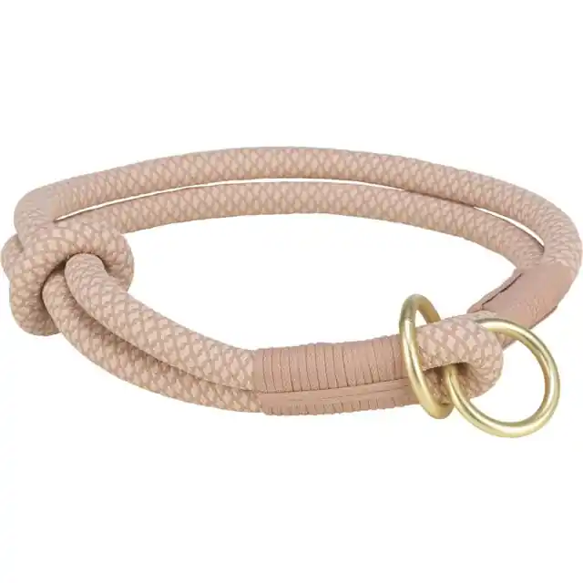 (-25%) Zgarda Coarda Soft, Semistrangulanta, M 45 cm / 10 mm, Roz/Roz Pudrat, 1984607 Ultima șansă