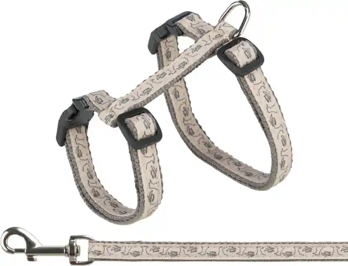 (-25%) Ham Si Lesa Pentru Pisici, 27-45 cm/13 mm, 1.20 m, Gri/Bej, 41872 Super ofertă