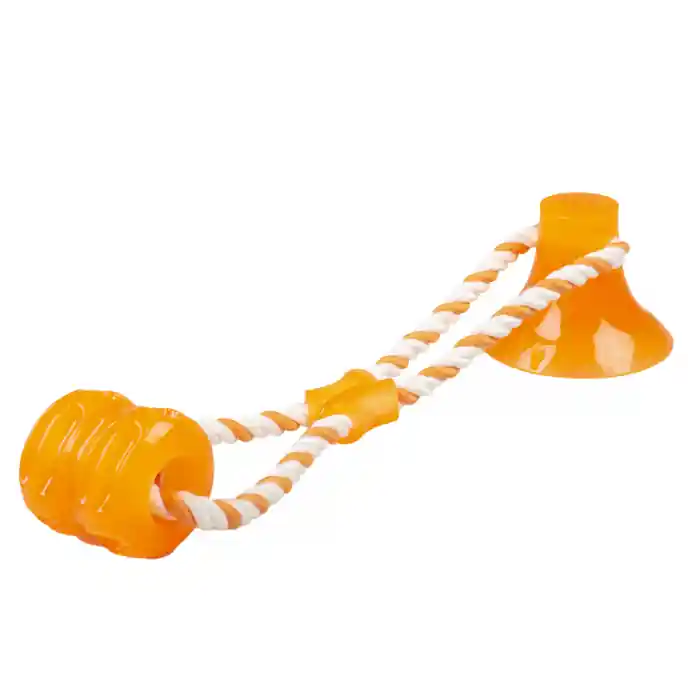 Premium Jucarie Pentru Caini, Tug‘n Chew Cu Ventuza, 40 x 10.3 x 10.3 cm, Portocalie,12425