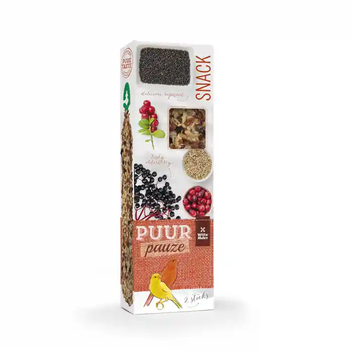 (-10%) Batoane Puur Pauze pentru Canari cu Soc si Merisoare, 2 buc, 60 g, L654925 Preț redus