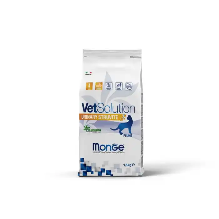 1580 MONGE C VETSOLUTION URINARY STRUVITE 1,5KG Reducere extra