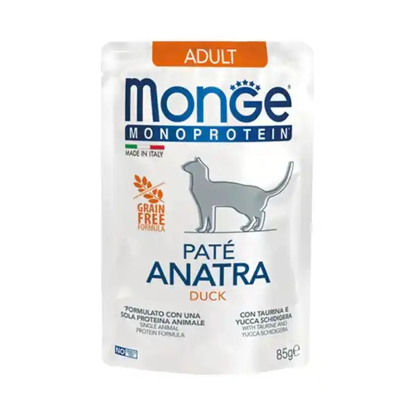 3703 MONGE C SPREM POUCHES-PATE ADULT DUCK 85GR Expediere rapidă