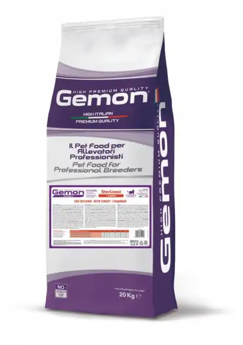 0048 GEMON C DRY STERILISED TURKEY 31/12,5 20KG Preferatul clienților