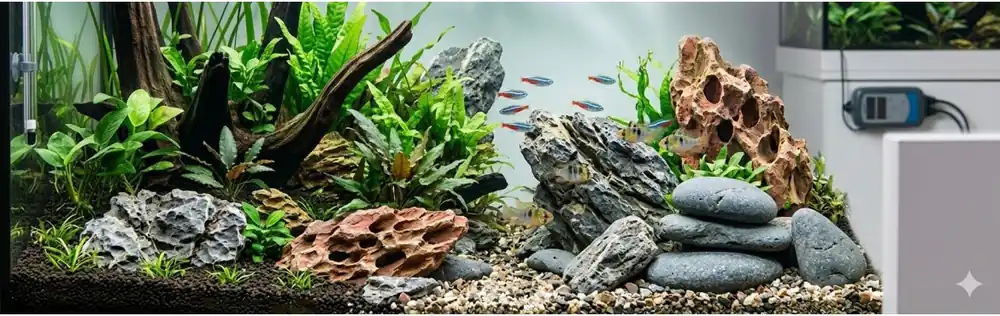 Plată securizată Pietre si roci pentru decorarea acvariului