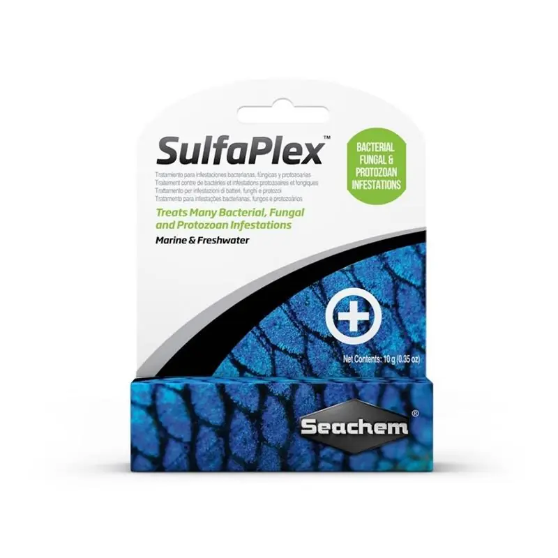 Cumpărături sigure Medicament antibacterial si antifungic Seachem SulfaPlex 10g