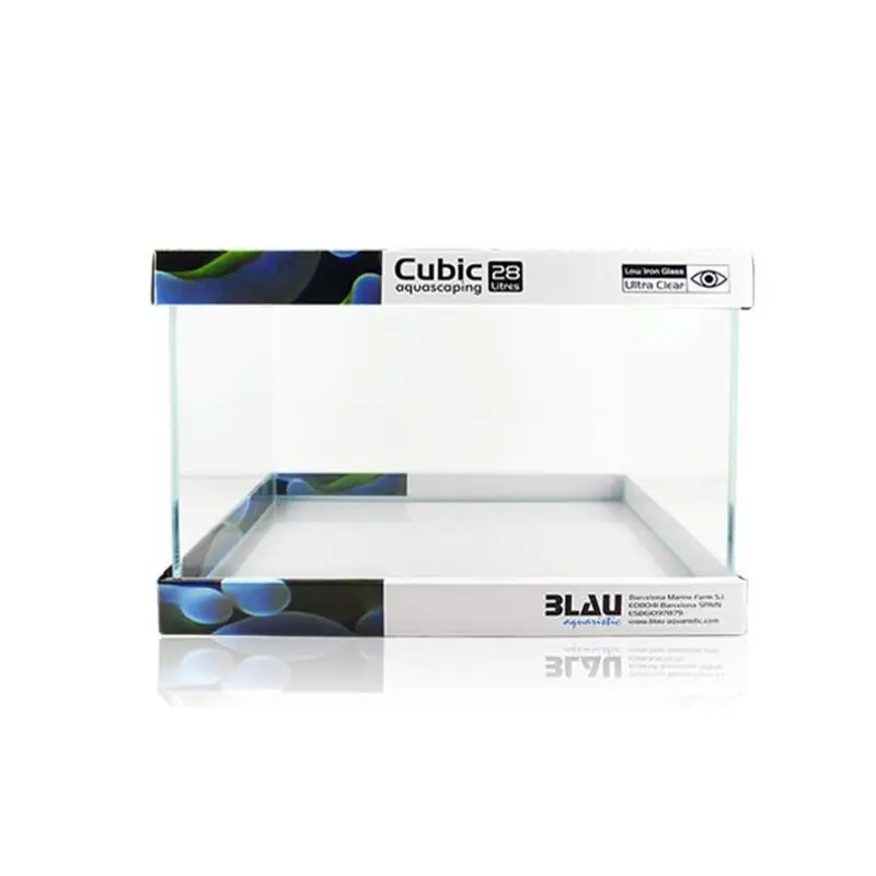 Acvariu Blau 27l (30x30x30cm) KIT Cubic Aquascaping 27 Mai ieftin