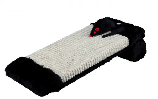 Plată securizată Placa cu Sisal de Zgariat, Pe Rola, 15 x 35 cm, Natural/Negru