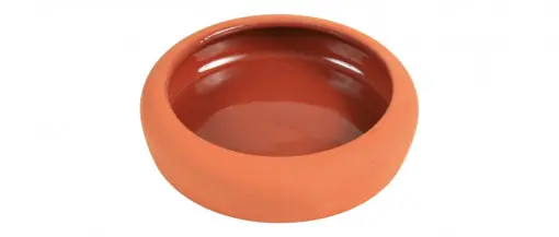 Reduceri Castron Ceramic Pentru Hamsteri, 125 ml/10 cm, Teracota