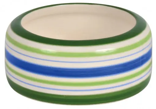 Castron Ceramic Pentru Hamsteri, 50 ml/ 8 cm, Multicolor/Crem Reducere de preț