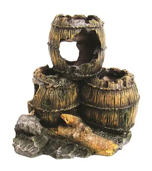 Cel mai bun preț Decor Pentru Acvariu, Butoaie Antice, 13 cm