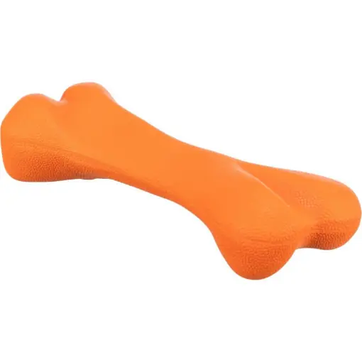 Bestseller Jucarie Pentru Caini, Os, Cauciuc, 22 cm, Portocaliu