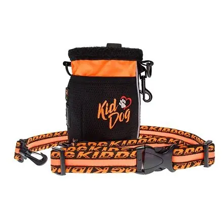 Plată sigură Gentuta Multifunctionala 3 In 1 Pentru Recompense, Cu Pungi Igienice, 17 x 11 cm, Portocaliu Neon/Negru