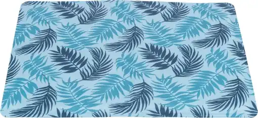 Saltea Racoritoare, Albastru, cu Motiv Frunze, Dimensiune 65x50 cm Super ofertă