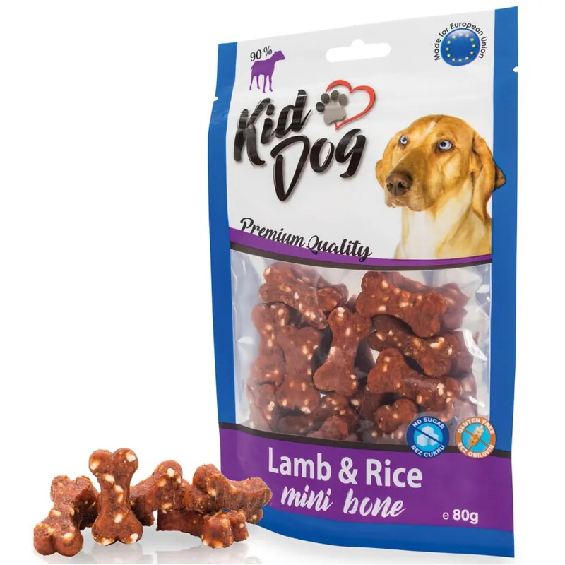 KIDDOG Mini Oase cu Miel și Orez pentru Câini, 80g – Recompense cu 90% Carne Bestseller