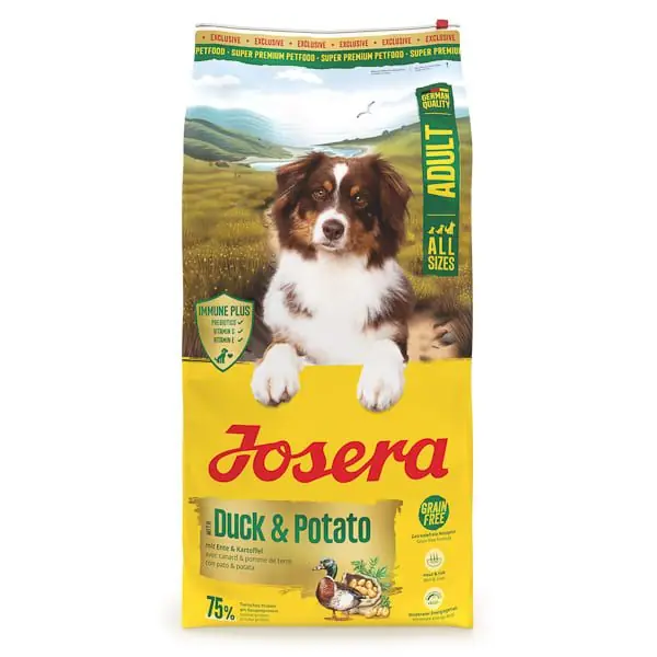 JOSERA cu Rață și Cartofi, 12,5 kg – Hrană Uscată Monoproteică Fără Cereale pentru Câini Adulți, Digestie Ușoară și Blană Sănătoasă Ultima șansă