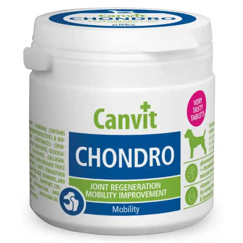 Livrare rapidă CANVIT Chondro for Dogs 100 g – Supliment pentru Câinii de Talie Mica si Medie, Mobilitate Crescuta si Articulații Sănătoase
