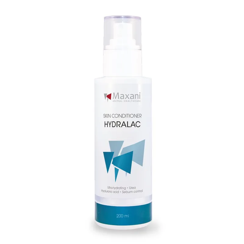 MAXANI Hydralac Skin Conditioner 200 ml – Spray Balsam Hidratant Dermatologic Leave-In pentru Caini si Pisici cu Piele Uscata, Descuamata sau Iritata Preferatul clienților
