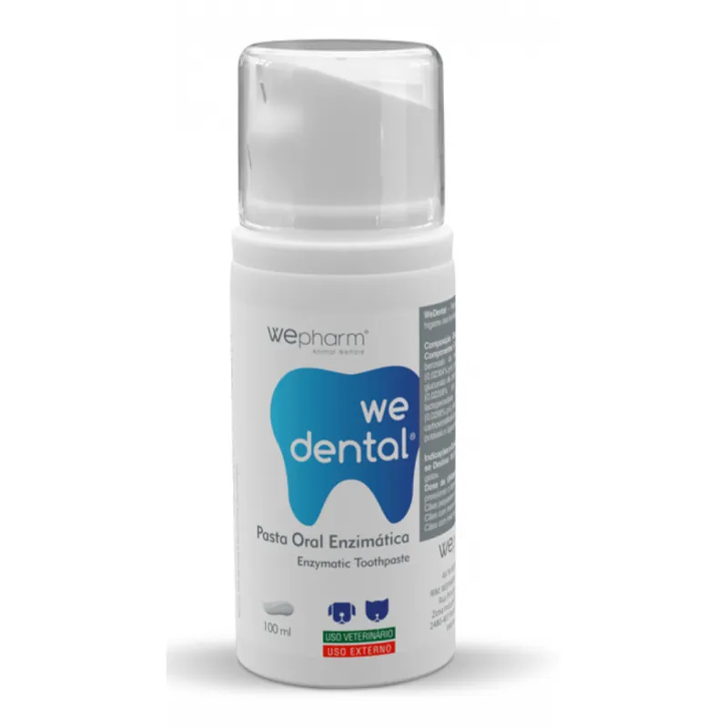 Retur gratuit WePHARM WeDental Pastă Enzimatică pentru Câini și Pisici 100 ml – Igienă Orală, Anti-Tartru și Respirație Proaspătă