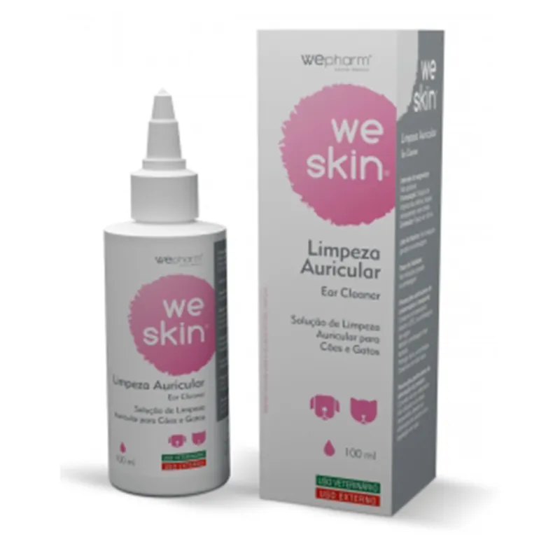 Noutate WePHARM WeSkin Ear Cleaner 100 ml – Soluție Auriculară pentru Câini și Pisici, Igienizare, Hidratare și Îngrijirea Urechilor