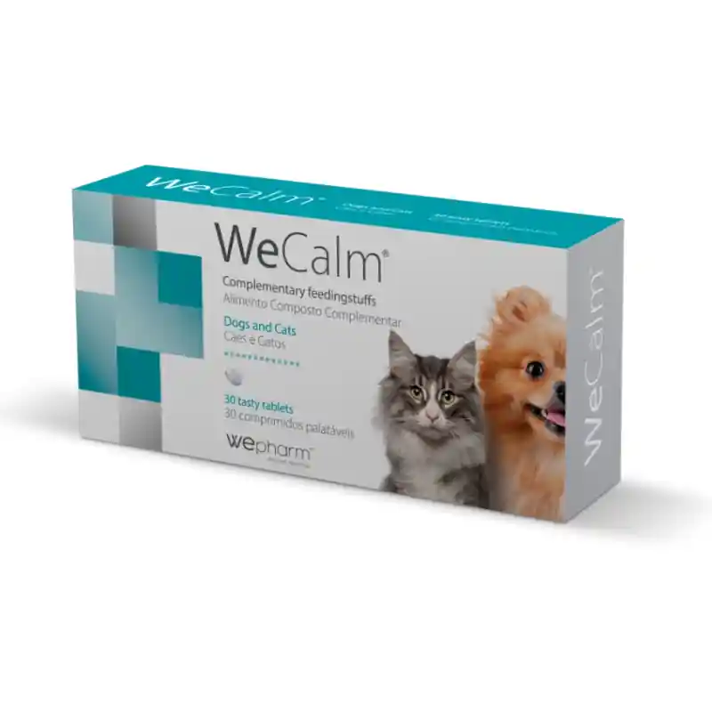Reduceri WePHARM WeCalm 30 Comprimate – Supliment Natural pentru Reducerea Anxietatii si Stresului la Caini si Pisici