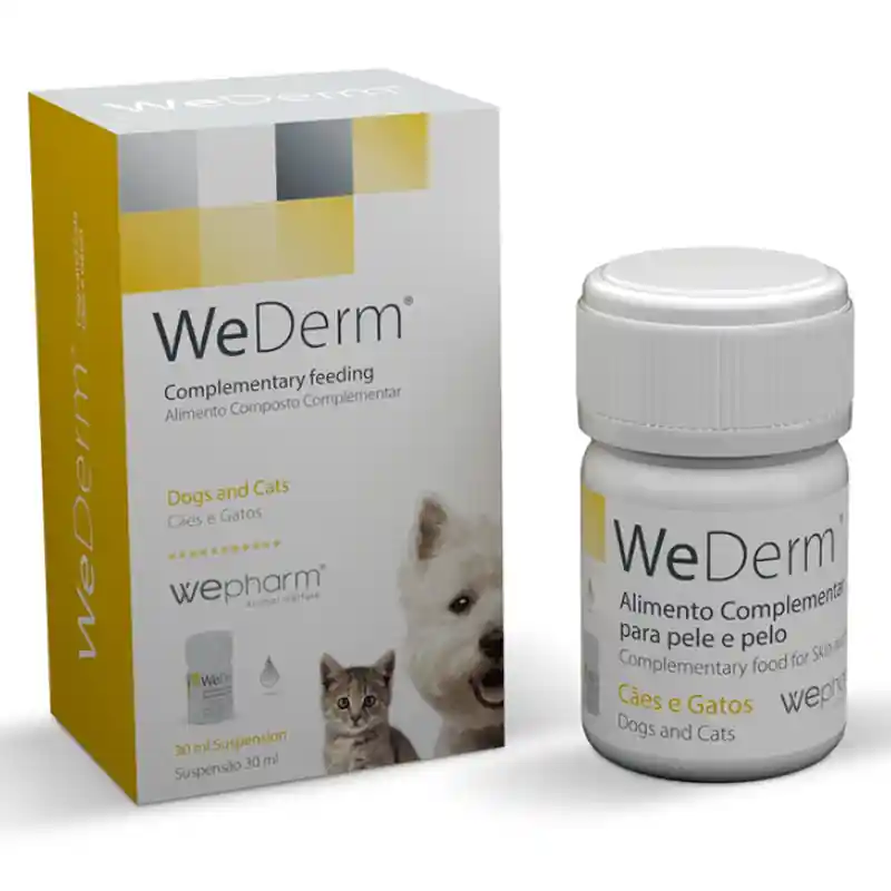 Reducere WePHARM WeDerm Solutie Orala 30 ml – Supliment Dermatologic pentru Piele Sanatoasa si Blana Stralucitoare la Caini si Pisici
