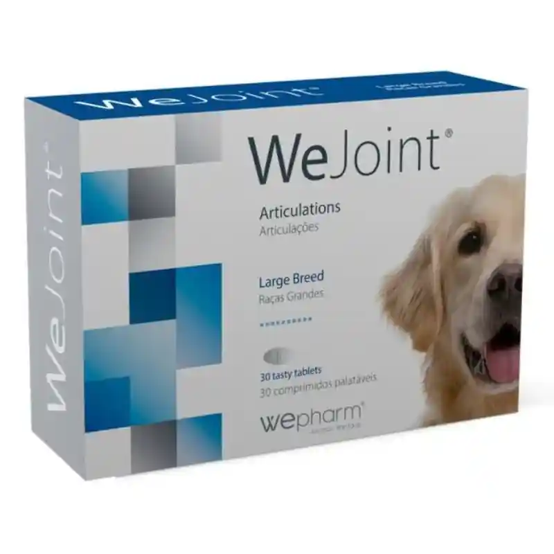 Noutate WePHARM WeJoint Large Breeds 30 Comprimate – Supliment cu Glucozamina, Condroitina si MSM pentru Sustinerea Articulatiilor la Caini de Talie Mare