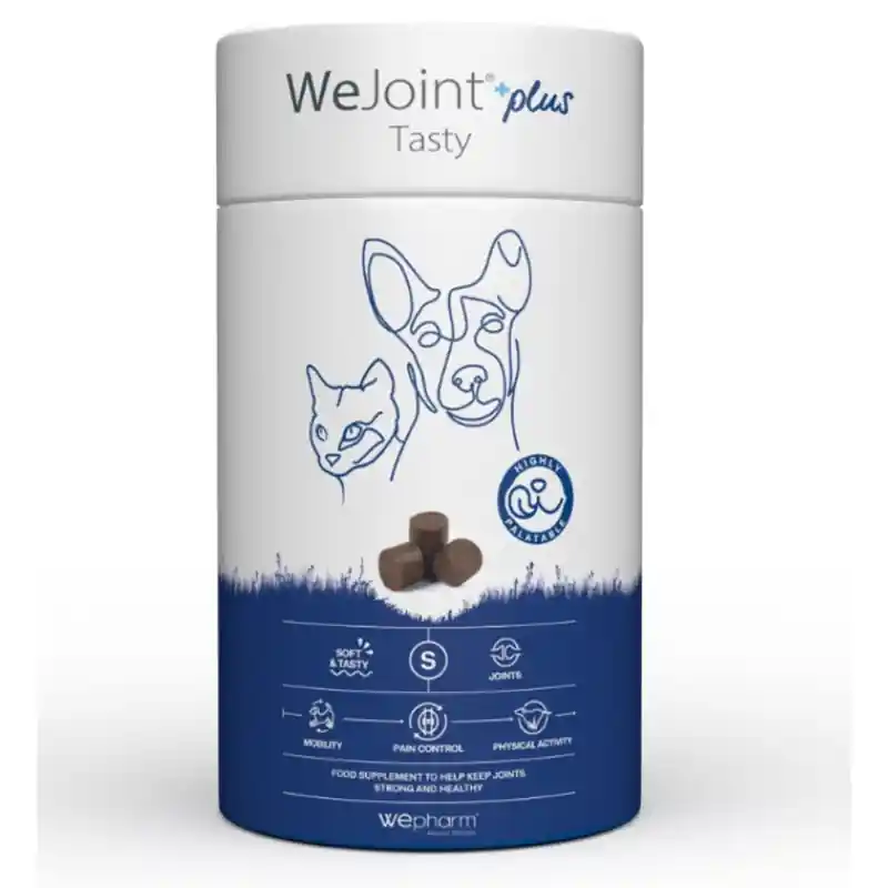 WePHARM WeJoint Plus Tasty Small Breed & Cat 30 Comprimate Masticabile – Supliment Articular cu Colagen Nativ Tip II pentru Caini de Talie Mica si Pisici Cumpără online