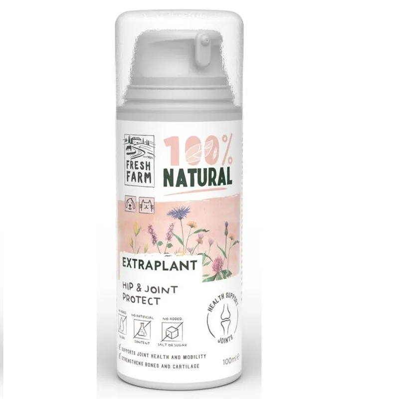 FRESH FARM Extraplant Hip & Joint Protect 100 ml - Supliment Nutritional pentru Sanatatea Articulatiilor si Oaselor la Caini si Pisici Reducere extra