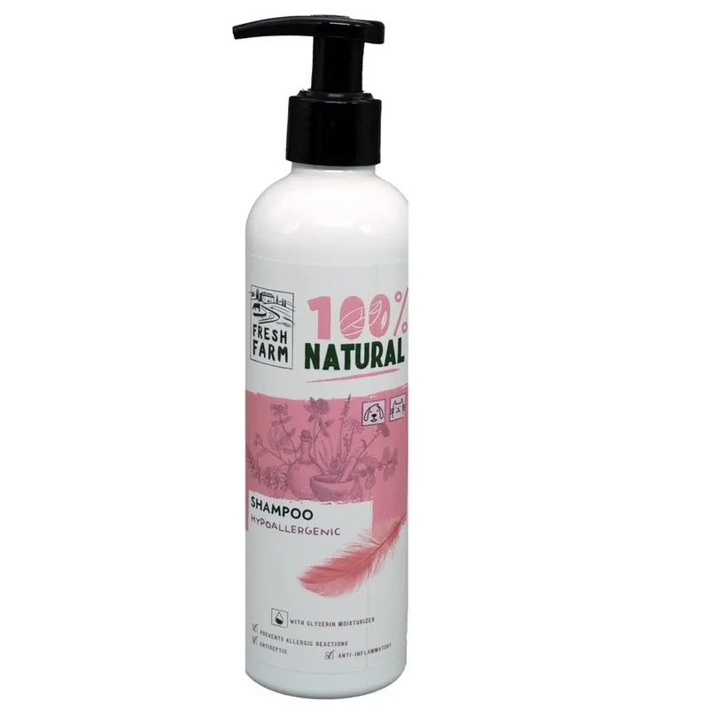 FRESH FARM Hypoallergenic Shampoo 250 ml – Sampon Hipoalergenic cu Extracte Naturale pentru Caini si Pisici cu Piele Sensibila Comandă acum
