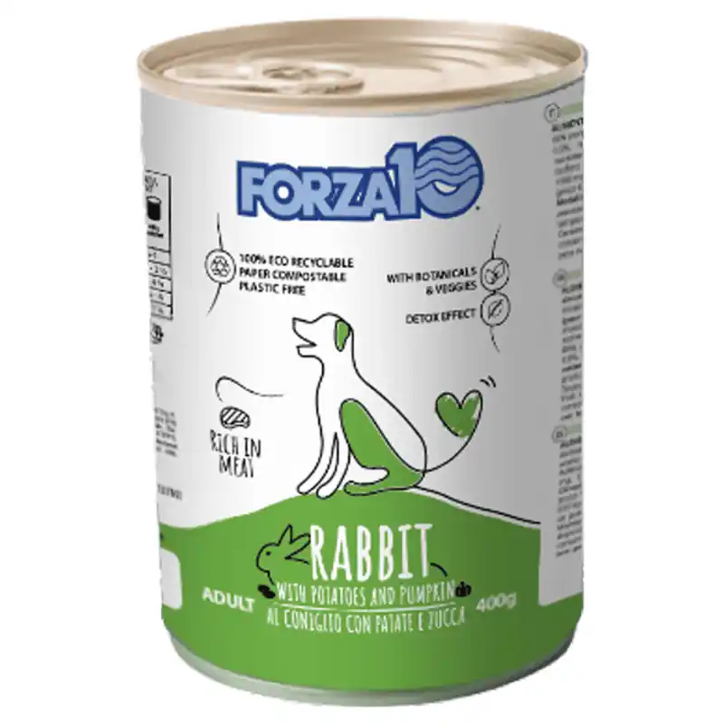 Ofertă FORZA 10 Maintenance cu Iepure si Dovleac 400 g – Hrana Umeda Completa pentru Caini Adulti