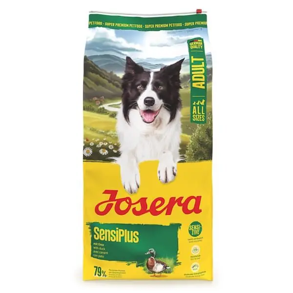 Retur ușor JOSERA Sensi Plus 12,5 kg Hrană Uscată pentru Câini Adulți Sensibili Cu Rață și Orez Digestie Ușoară, Blană Sănătoasă și Toleranță Excelentă