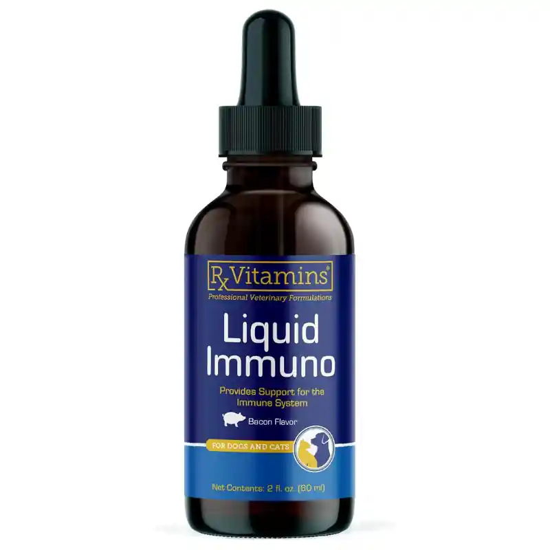 Ofertă de sezon RX VITAMINS Immuno Liquid 60 ml Supliment Lichid pentru Sustinerea Sistemului Imunitar la Caini si Pisici