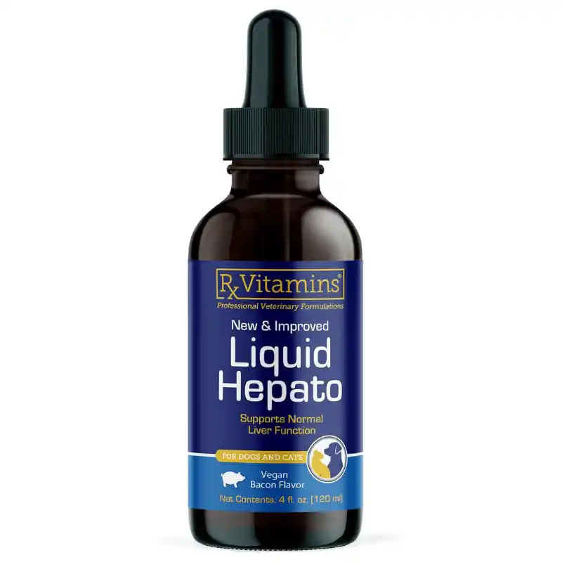 RX VITAMINS Hepato Liquid 120 ml Supliment Lichid pentru Sustinerea Functiei Hepatice la Caini si Pisici Cel mai vândut