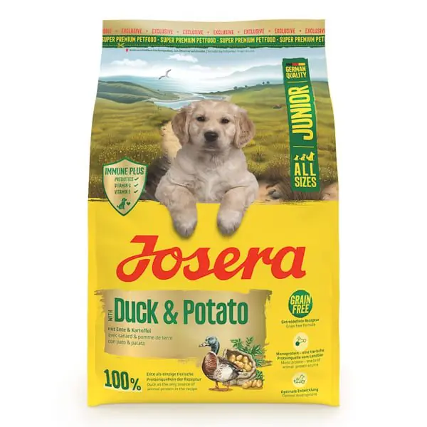 JOSERA Junior cu Rata si Cartofi 3 kg Hrana Uscata fara Cereale pentru Catei Juniori Suport Imunitar si Dezvoltare Optima Ofertă de sezon