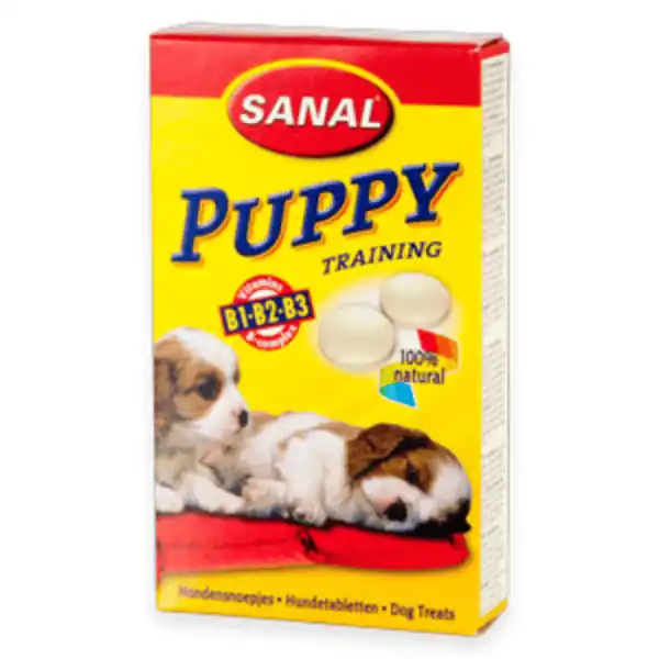 Super ofertă SANAL Puppy 40 Tablete Supliment Natural cu Calciu, Drojdie si Complex de Vitamine B pentru Catei 6+ Saptamani Crestere Sanatoasa, Oase si Dinti Puternici