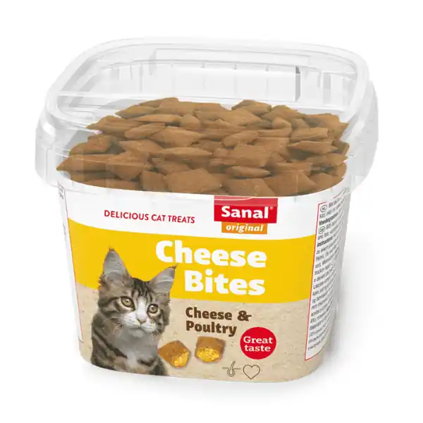 Popular SANAL Cat Cheese Bites 75 g Recompense pentru Pisici Crocante cu Umplutura Cremoasa de Branza