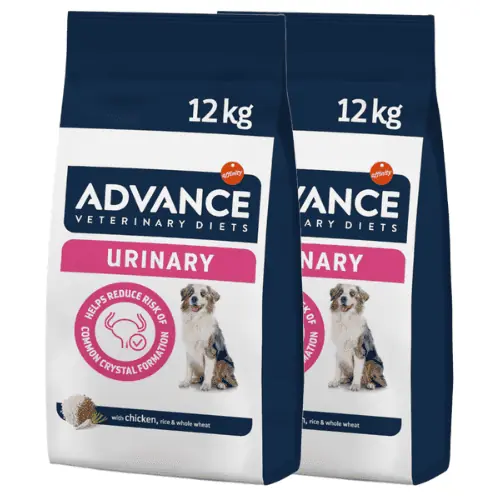 Pachet Economic 2 saci ADVANCE Veterinary Diets URINARY, Hrana Uscata pentru Caini cu Afectiuni Urinare 12kg Popular