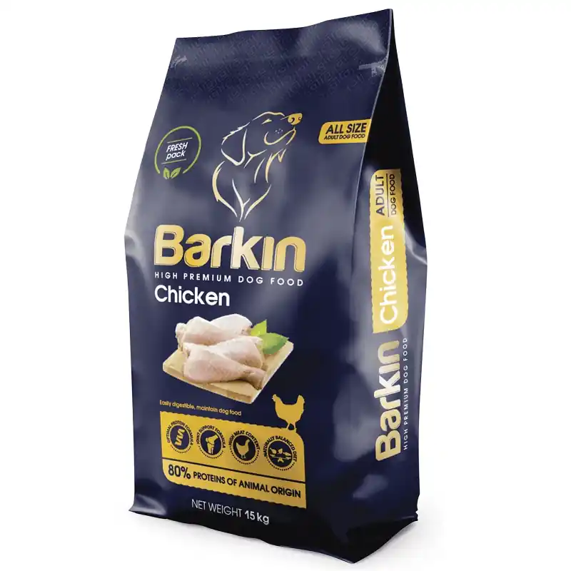 Retur ușor BARKIN Adult All Size cu Pui 15 kg Hrana Uscata Premium pentru Caini Adulti Digestie Optima si Suport Articular