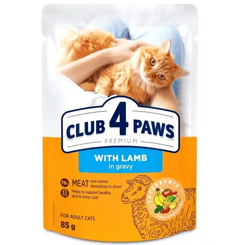 CLUB 4 PAWS Cat cu Miel in Sos 85 g Hrana Umeda Premium pentru Pisici Adulte Super ofertă