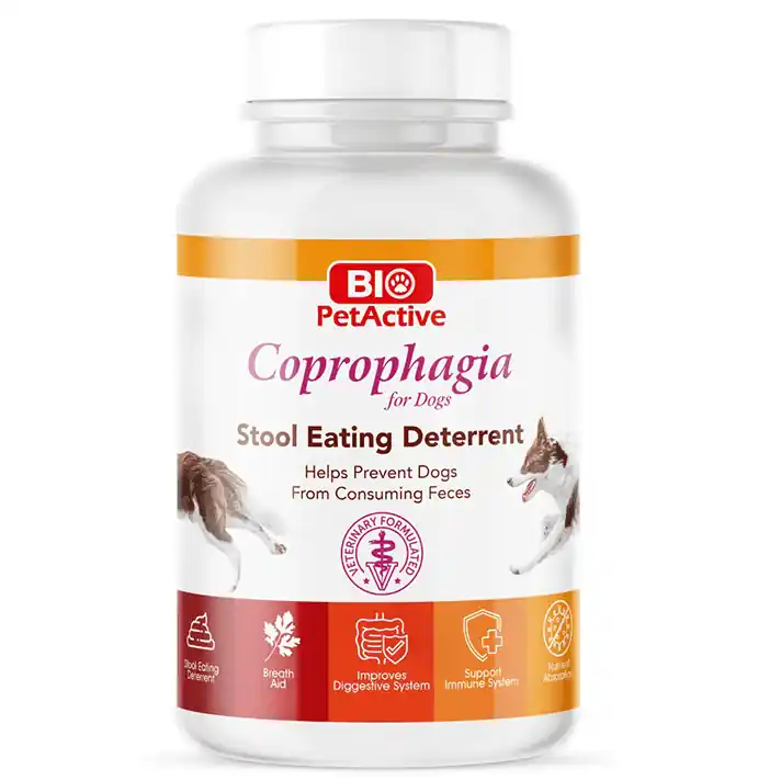 BIO PetActive Coprophagia 60 Tablete Supliment Nutritional pentru Caini impotriva Coprofagiei Suport Digestiv si Reducerea Mirosului Fecalelor Cumpără acum