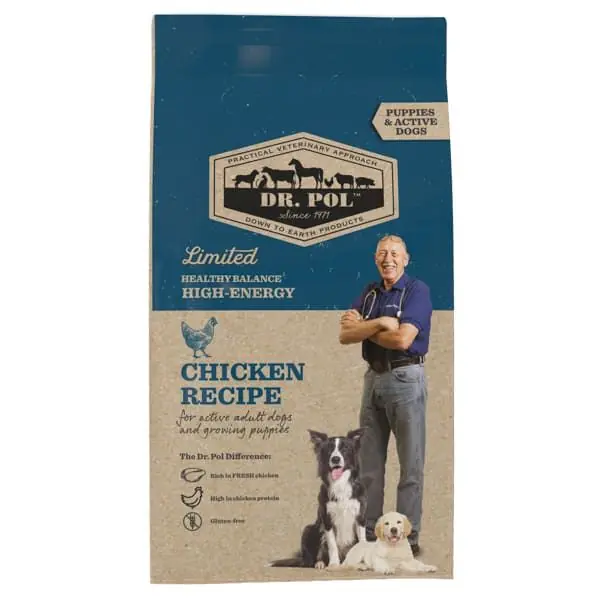 Ofertă de sezon DR. POL Dog Puppy & Active cu Pui 10 kg Hrana Uscata Monoproteica pentru Catei si Caini Adulti Activi