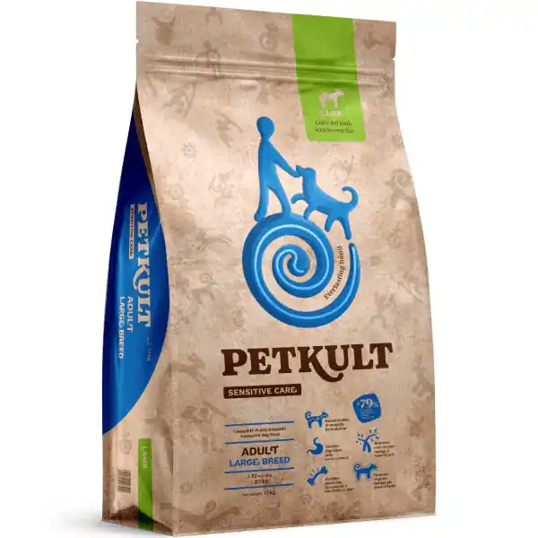 PETKULT Sensitive Care Adult Large cu Miel si Orez 12 kg Hrana Uscata pentru Caini Adulti de Talie Mare cu Digestie Sensibila Doar azi