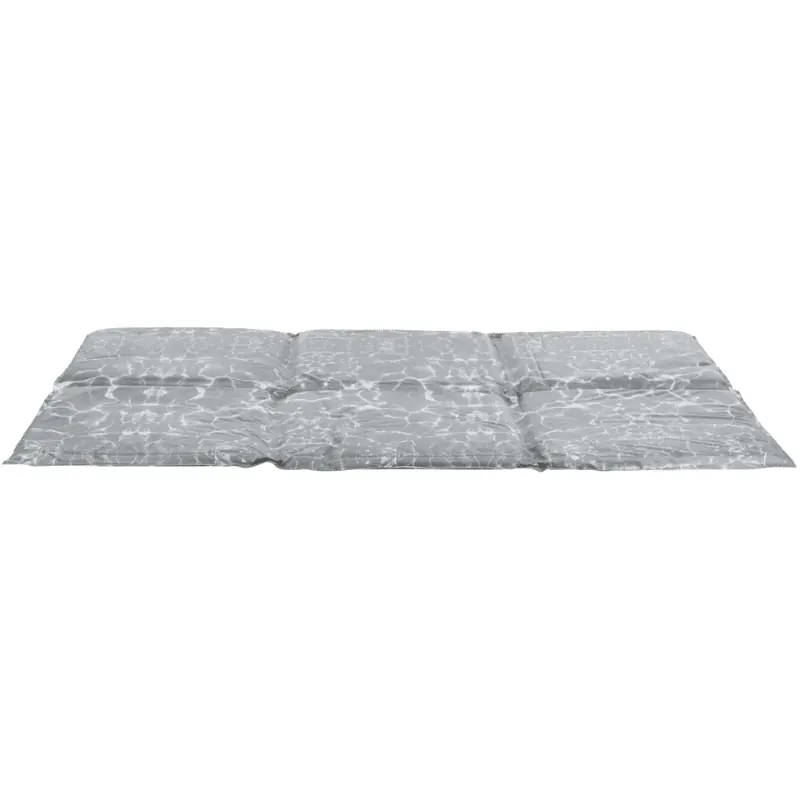 TRIXIE Cooling Mat Soft, XL 90x60 cm Saltea Racoritoare cu Spuma si Gel pentru Caini, Gri cu Alb Expediere rapidă